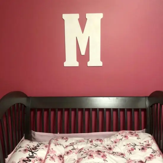 23 In. Letter M, Unfinished Vintage Wood Letter (M) {3}