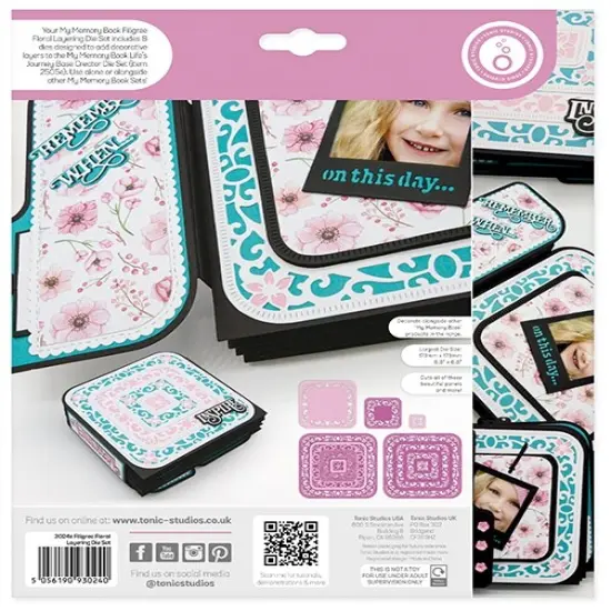 Tonic Studios My Memory Book Layering Die Set-Filigree Floral {3}