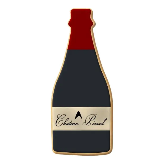 Champagne Bottle Cookie Cutter 4.5 in B1561, CookieCutter.com, Tin Plated Steel, Handmade in the USA {4}