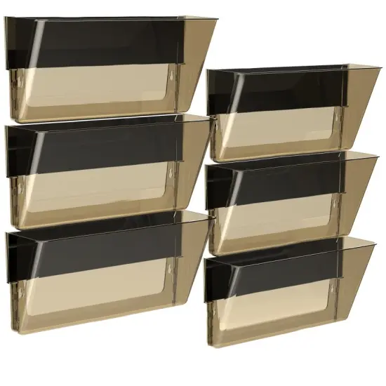 Magnetic Wall Pocket, Legal, Smoke (Case of 6) {1}