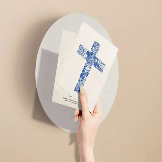 Christian Cross Note Cards - 1, 12 or 24 Eco-Friendly Note Cards With Envelopes {4}
