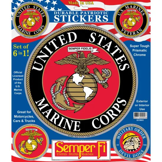 United States Marine Corps Sticker Set 10" {1}