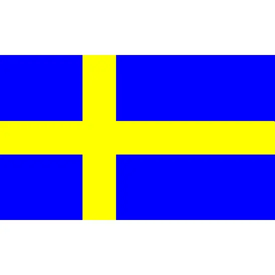 Sweden Flag with Grommets 3ft x 5ft {1}