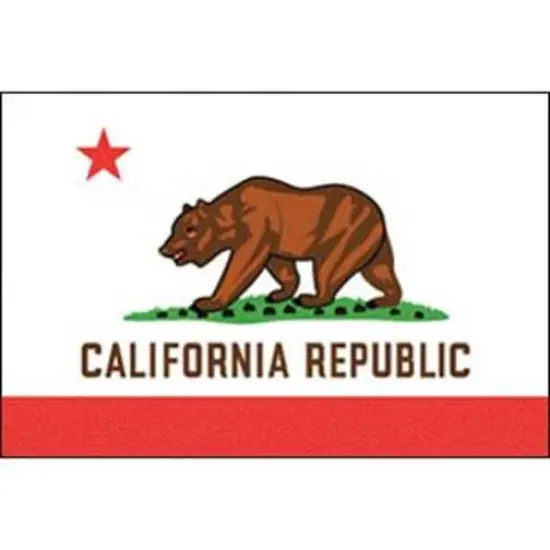 California Flag On A Stick 12" x 18" {1}
