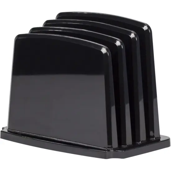 Modern Gloss Vertical Sorter, Black (Case of 4) {1}