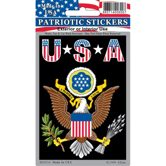 EagleEmblems DC0114 Sticker-USA,Seal,RECT. (3x4'') {1}