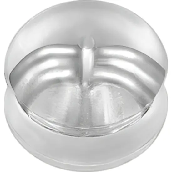 2 14K White Gold Friction Ear Nut with Silicone Cushion 6.5mm Wide x 5.2mm High {2}