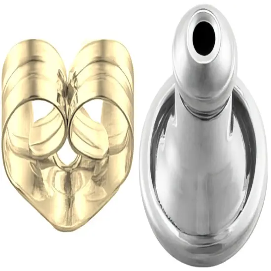 20 Yellow Gold Filled Friction & 20 Sterling Silver Ear Nut Back Findings  {1}