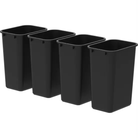 Large/Tall Waste Basket, Black (Case of 4) {1}