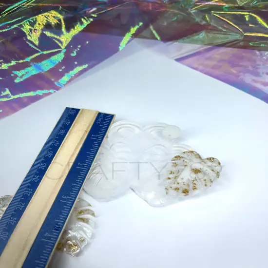 Monstera Dangle Set 1.6in Earring Silicone Mold {4}