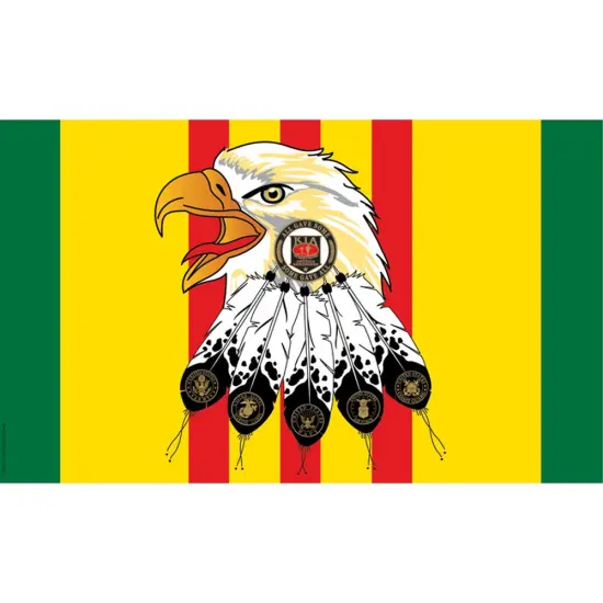 Patriotic Vietnam, KIA Honor Flag (3ft x 5ft) {1}