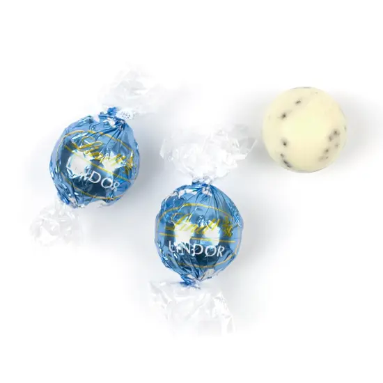 It's a Boy Baby Shower Candy Gift Tin with Chocolate Lindor Truffles by Lindt Large Plastic Tin with Sticker - Stracciatella - By Just Candy {2}