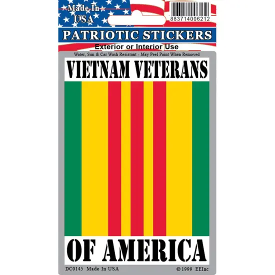 Vietnam veterans of America Sticker 2-3/4"X4" {1}