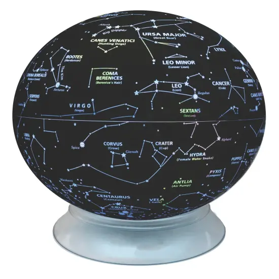 Day/Night 12" Diameter Illuminated Kids World Globe With Augmented Reality {2}