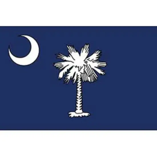 South Carolina Flag On Stick 4" x 6" {1}