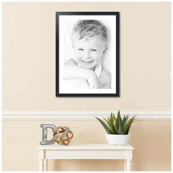 ArtToFrames 22x30" Matted Picture Frame with 18x26" Single Mat Photo Opening Framed in 1.25" Black and 2" Mat (FWM-3926-22x30) {2}