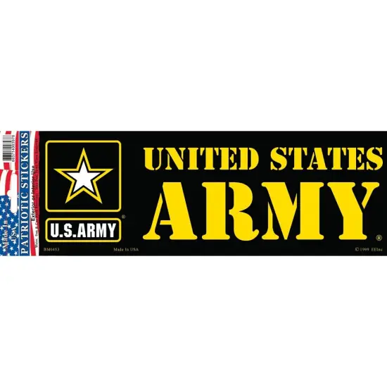 U.S. Army Bumper Sticker 3-1/4"X9" {1}