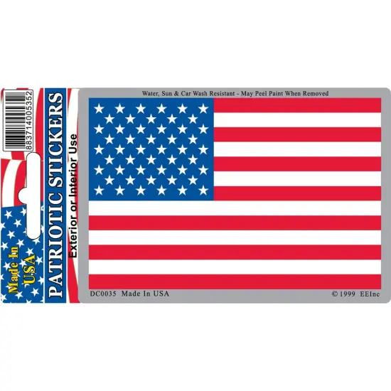 American Flag Sticker 2-3/4"X4" {1}