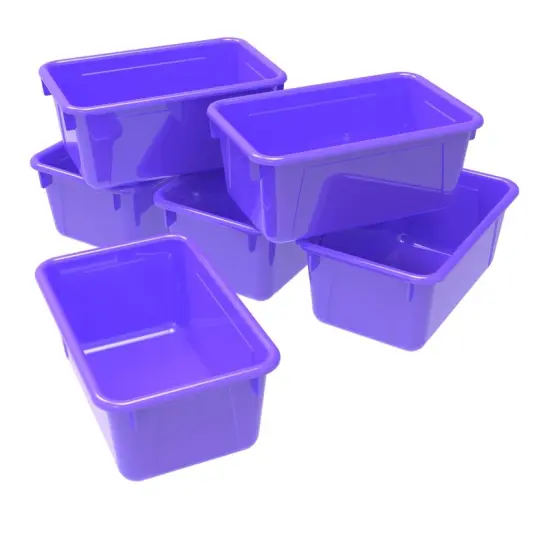 Small Cubby Bin, Classroom Purple (Case of 5) {1}