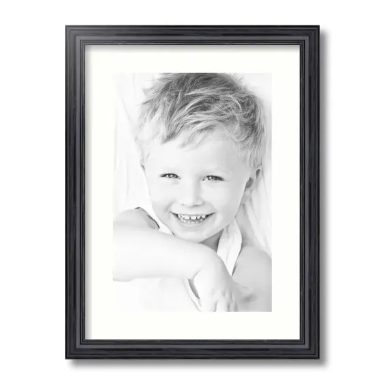 ArtToFrames 14x19" Matted Picture Frame with 10x15" Single Mat Photo Opening Framed in 1.25" Black and 2" Mat (FWM-4083-14x19) {4}