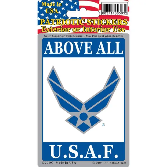 United States Air Force Sticker 2-3/4"X4" {1}