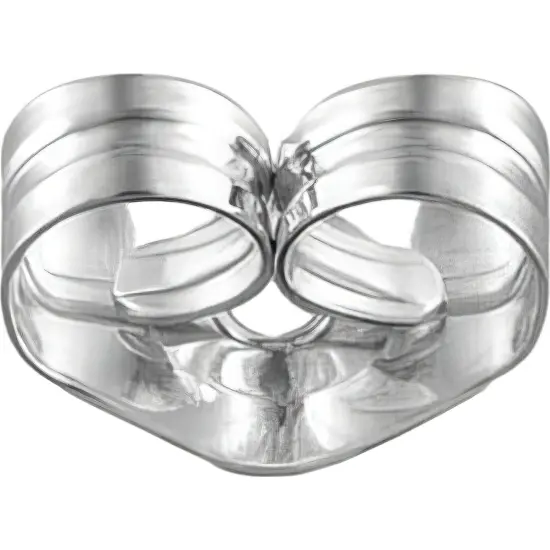 100 Sterling Silver Lightweight Friction Ear Nut 5.5mm {1}