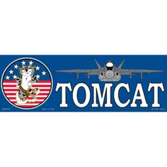 U.S. Navy Tom Cat Bumper Sticker 3-1/4"X9" {1}