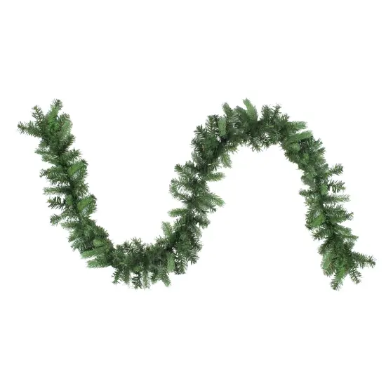 Northlight Real Touch&trade;️ Noble Fir Artificial Christmas Garland - Unlit - 9' x 10" Green {1}