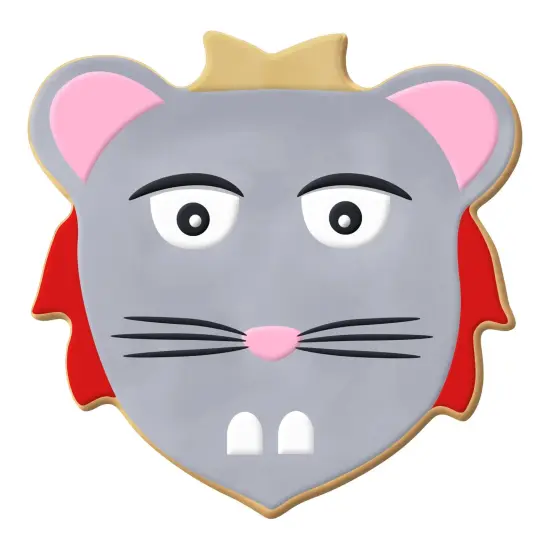 Lion Face Cookie Cutter 4 in B1569, CookieCutter.com, Tin Plated Steel, Handmade in the USA {5}