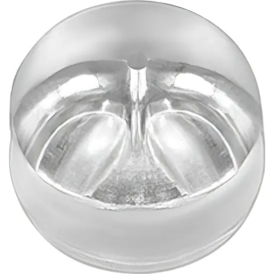 4 14K White Gold Friction Ear Nut with Silicone Cushion 5.00mm Wide x 4.2mm High {1}