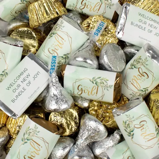 105 pcs It's a Girl Baby Shower Candy Hershey's Chocolate Mix (1.75 lbs) - by Just Candy {1}