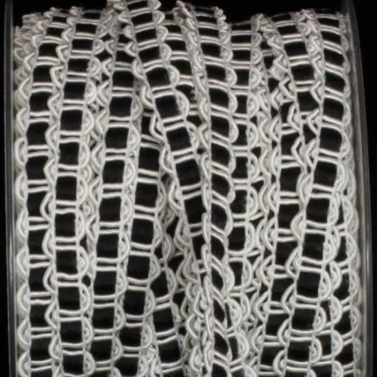 The Ribbon People Black and White Solid Wired Craft Ribbon 0.25" x 44 Yards {1}