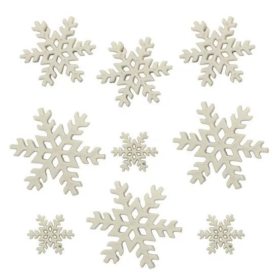 Buttons Galore Blizzard Snowflake Craft Buttons - 18 Sewing & Craft Buttons {1}