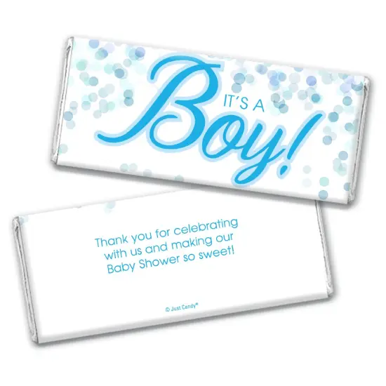 24ct It's a Boy Baby Shower Candy Party Favors Wrappers Only for Chocolate Bars by Just Candy {3}