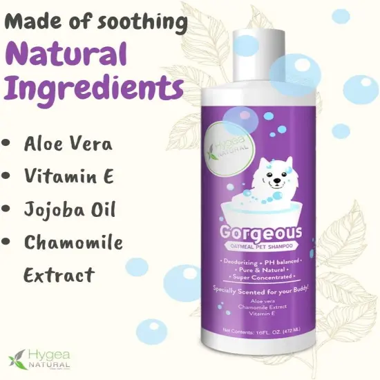 Hygea Natural Gorgeous Pet Shampoo, 16 oz {3}