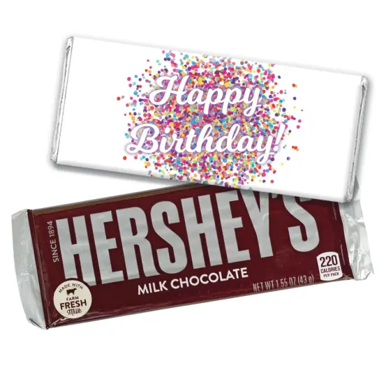 Happy Birthday Candy Party Favors Hershey's Chocolate Bars by Just Candy {1}