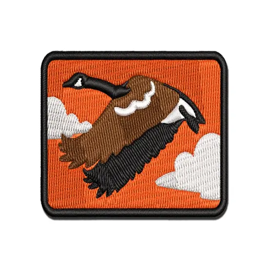 Canadian Goose Canada Multi-Color Embroidered Iron-On or Hook & Loop Patch Applique {1}
