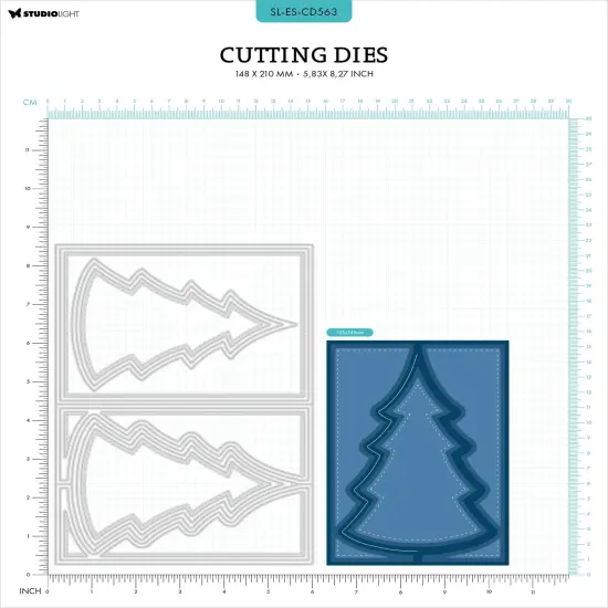 Studio Light Essentials Cutting Die-Nr. 563, Tree Card {3}