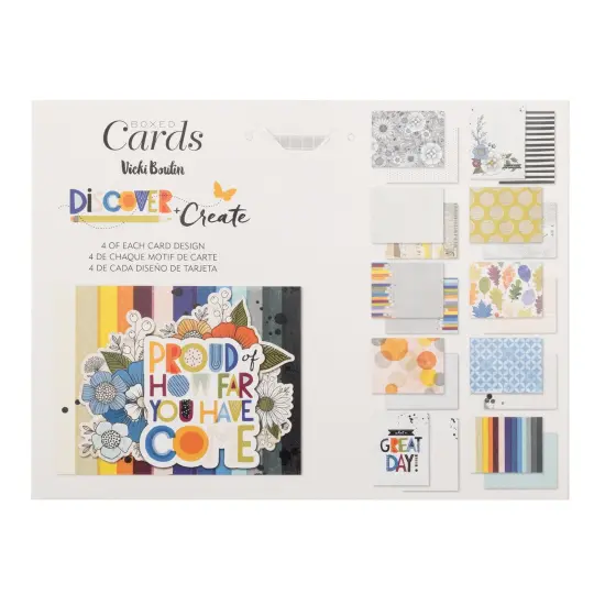 American Crafts A2 Cards W/Envelopes (4.375"X5.75") 40/Box-Vicki Boutin Discover + Create {2}