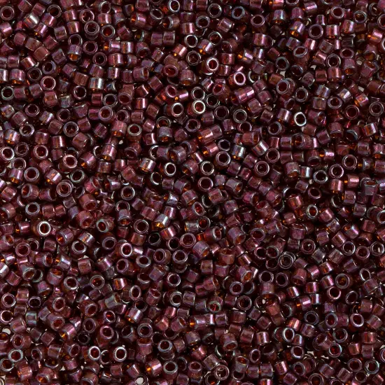 Miyuki Delica 50g Transparent Glass Beads, 11/0 Pink Topaz DB0129 {1}