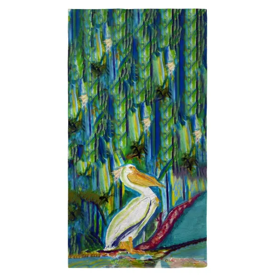 Betsy Drake King Pelican II Beach Towel Multicolor {1}