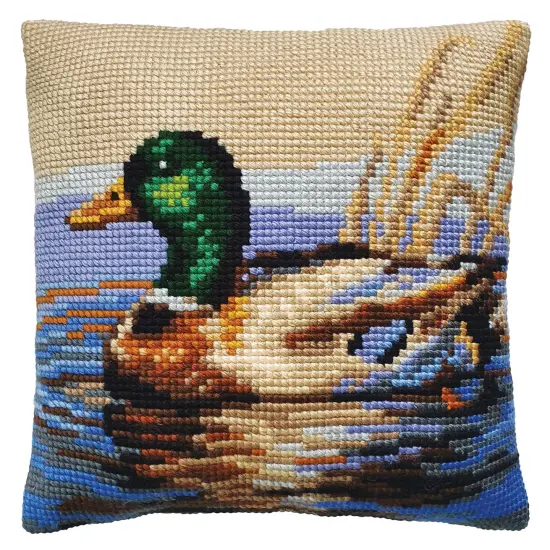 Collection D'Art Cross Stitch Cushion 15.75"X15.75"-Drake {1}