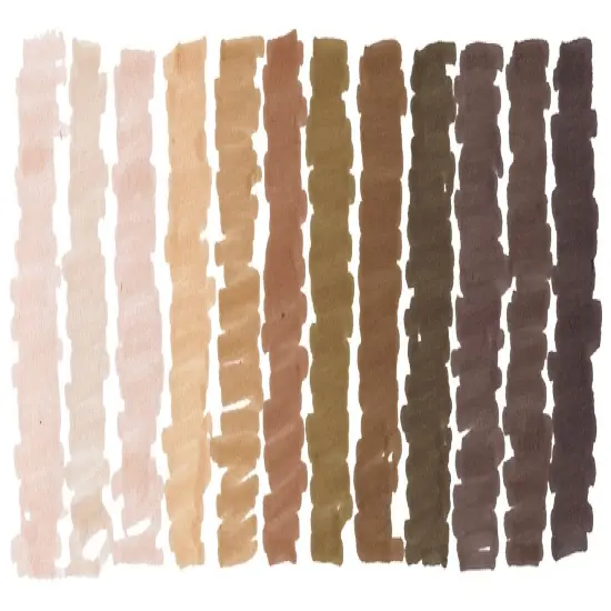 Kwik Stix Magic Stix Markers 12/Pkg-Global Skin Tones {5}