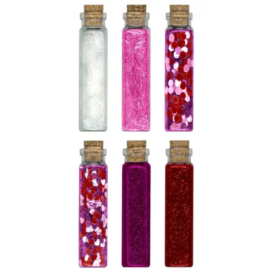 Craft Medley Glitter Confetti Vials 50g 6/Pkg {1}
