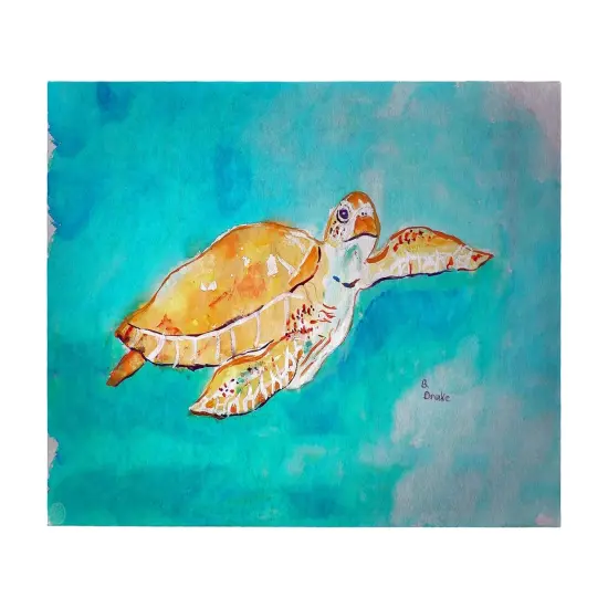 Betsy Drake Brown Sea Turtle 30 Inch By 50 Inch Comfort Floor Mat {1}