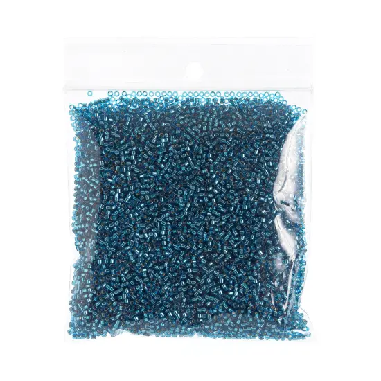 Miyuki Delica 50g Silver Lined Glass Beads, 11/0 Capri Blue (DB0149) {2}