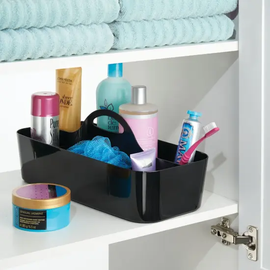 mDesign Large Plastic Divided Office Organizer Caddy Tote with Handle {2}