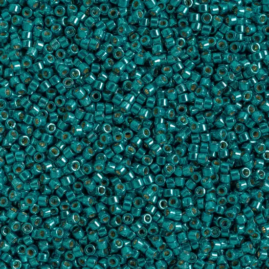 Miyuki Delica 5.2g Duracoat Galvanized Glass Beads, 11/0 Peacock Blue DB2513 {1}