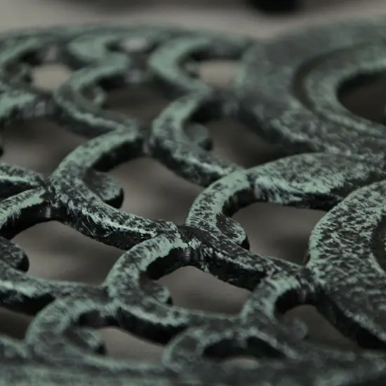 Set of 2 Cast Iron Owl Trivet Brown & Verdigris Home Decor Kitchen Accessories {4}