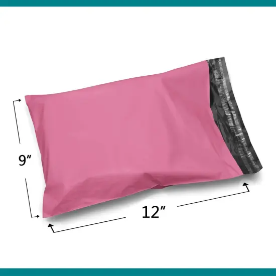 9x12 Pink Poly Mailer Envelopes &ndash; Durable 2 Mil Shipping Bags for Packaging & Mailing {3}